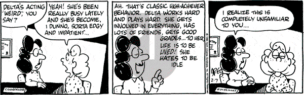 Luann on Wednesday February 7, 1990 Comic Strip