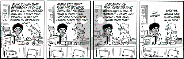 Doonesbury on Thursday June 10, 1976 Comic Strip