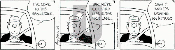 The Born Loser on Wednesday March 3, 1999 Comic Strip