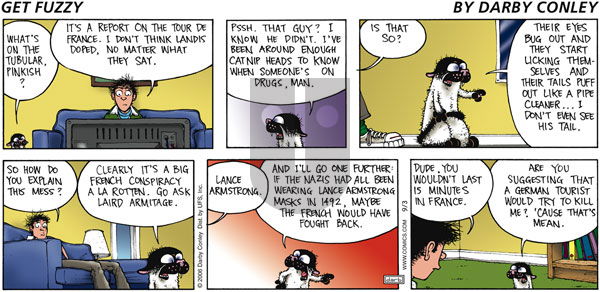 Get Fuzzy on Sunday September 3, 2006 Comic Strip