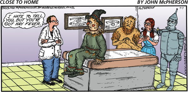 Close to Home on Sunday July 7, 2019 Comic Strip