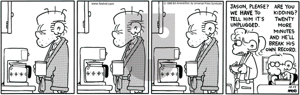 FoxTrot on Saturday October 17, 1998 Comic Strip