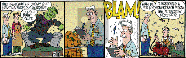 Monty on Wednesday October 25, 2017 Comic Strip