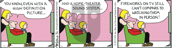 The Born Loser on Thursday July 4, 2013 Comic Strip