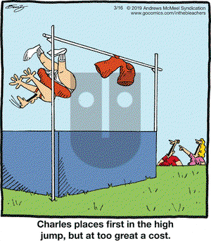 In the Bleachers on Saturday March 16, 2019 Comic Strip