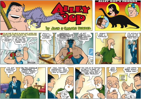 Alley Oop - Sunday February 22, 2009 Comic Strip