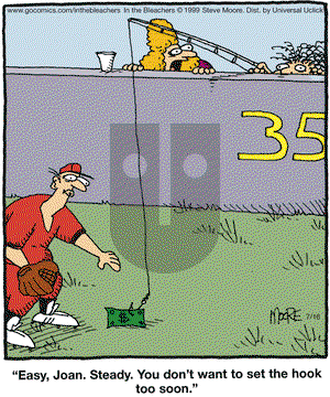 In the Bleachers - Monday July 16, 2012 Comic Strip