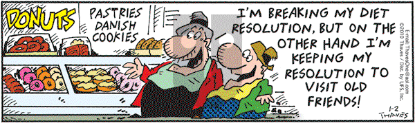 Frank and Ernest - Saturday January 2, 2010 Comic Strip