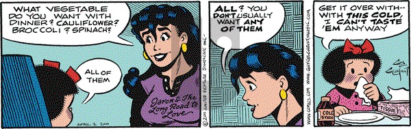 Nancy on Saturday April 2, 2011 Comic Strip