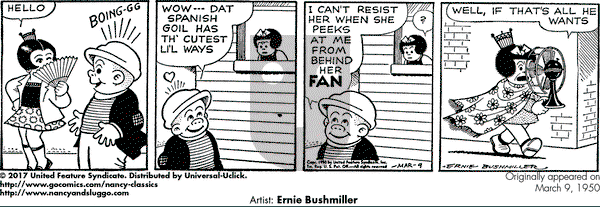 Nancy Classics on Thursday March 9, 2017 Comic Strip