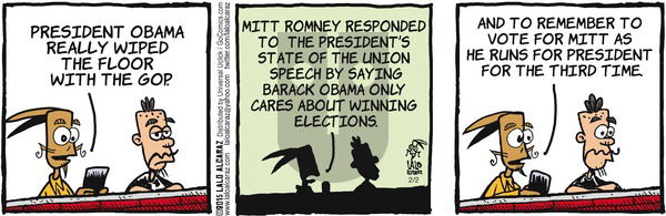 La Cucaracha - Sunday February 2, 2014 Comic Strip