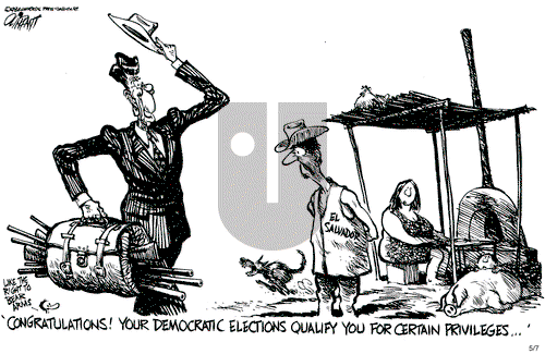 Pat Oliphant on Monday May 7, 1984 Comic Strip