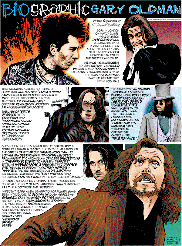 Biographic on Sunday January 25, 2009 Comic Strip