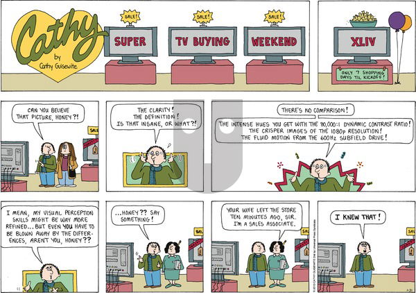 Cathy Classics on Sunday January 31, 2010 Comic Strip