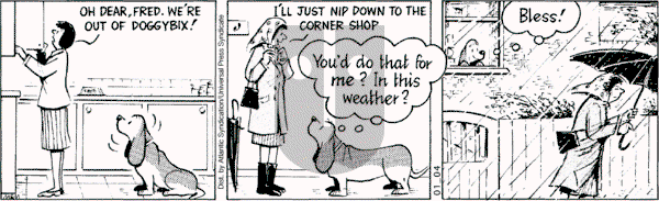 Fred Basset on Friday January 4, 2008 Comic Strip
