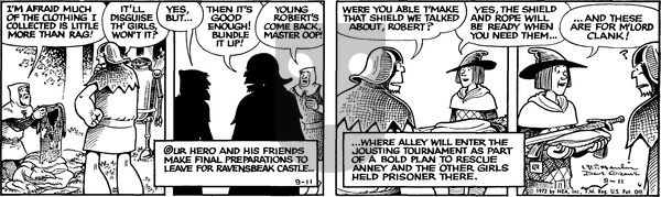 Alley Oop on Monday September 11, 1972 Comic Strip