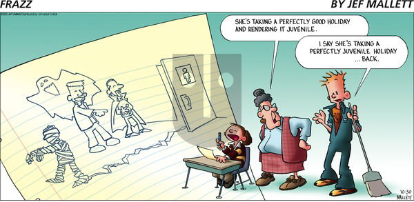 Frazz on Sunday October 30, 2016 Comic Strip