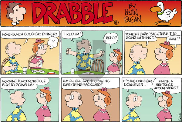 Drabble on Sunday May 2, 2010 Comic Strip