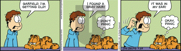 Garfield - Wednesday July 25, 2012 Comic Strip