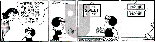 Nancy on Thursday October 23, 1969 Comic Strip