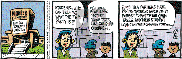 La Cucaracha on Monday September 27, 2010 Comic Strip