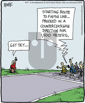 In the Bleachers on Monday August 31, 2015 Comic Strip
