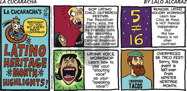 La Cucaracha - Sunday September 14, 2014 Comic Strip