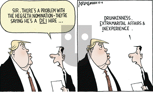 Robert Ariail on Wednesday December 4, 2024 Comic Strip