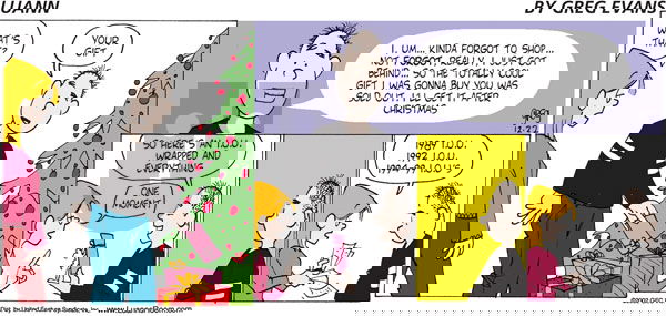 Luann - Sunday December 22, 2002 Comic Strip