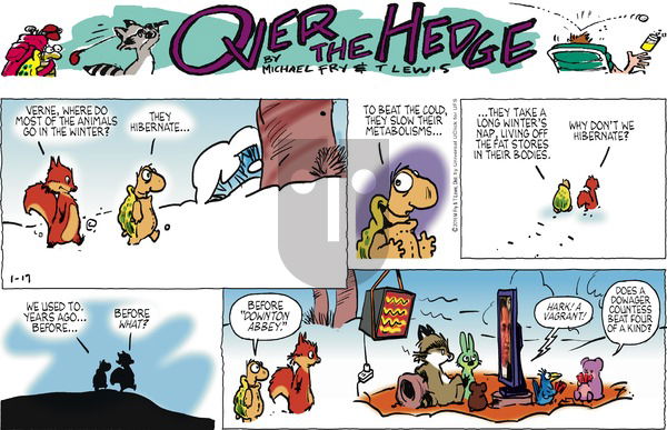 Over the Hedge on Sunday January 17, 2016 Comic Strip