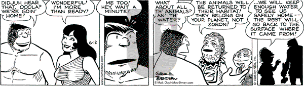 Alley Oop on Friday June 12, 1998 Comic Strip