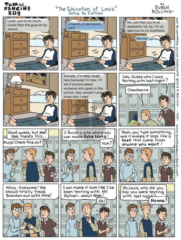 Tom the Dancing Bug on Friday January 25, 2013 Comic Strip