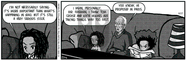 The Boondocks on Monday January 28, 2013 Comic Strip