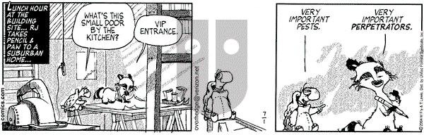 Over the Hedge on Thursday July 1, 2004 Comic Strip