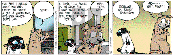 Get Fuzzy on Tuesday February 25, 2014 Comic Strip
