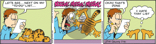 Garfield - Saturday July 31, 2010 Comic Strip