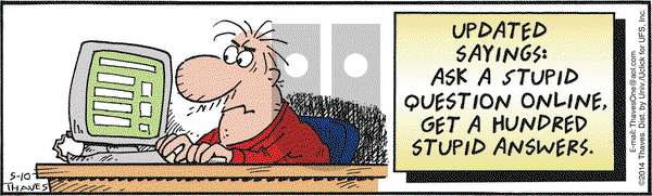 Frank and Ernest on Saturday May 10, 2014 Comic Strip