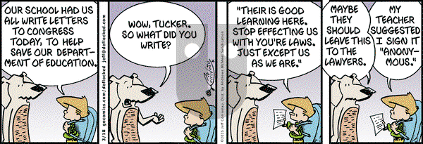 DeFlocked on Tuesday March 18, 2025 Comic Strip