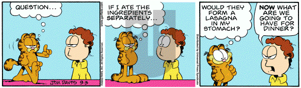 Garfield on Saturday September 3, 2005 Comic Strip