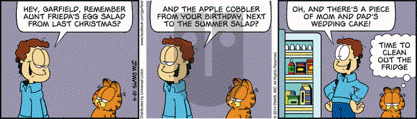 Garfield on Saturday October 4, 2014 Comic Strip