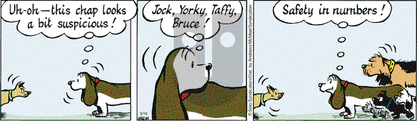 Fred Basset on Friday March 16, 2018 Comic Strip