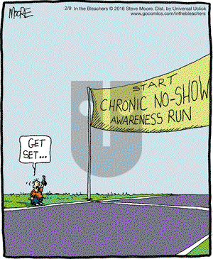 In the Bleachers on Tuesday February 9, 2016 Comic Strip