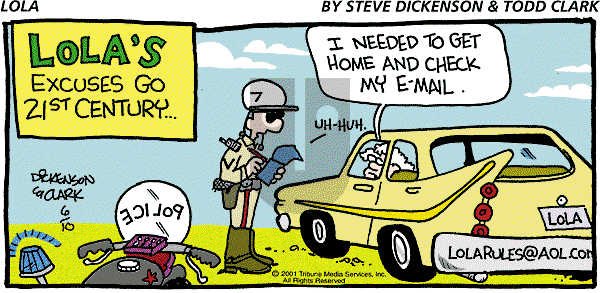 Lola on Sunday June 10, 2001 Comic Strip