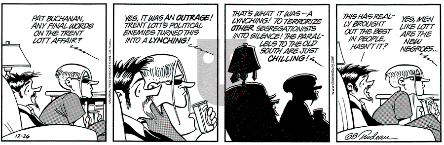 Doonesbury - Thursday December 26, 2002 Comic Strip
