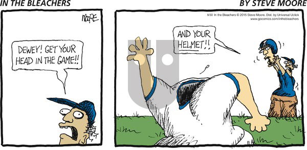 In the Bleachers on Sunday August 30, 2015 Comic Strip