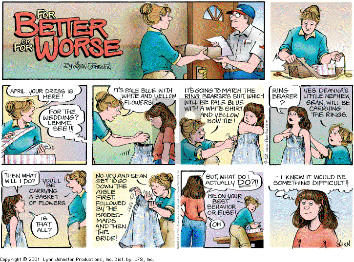 For Better or For Worse - Sunday September 2, 2001 Comic Strip