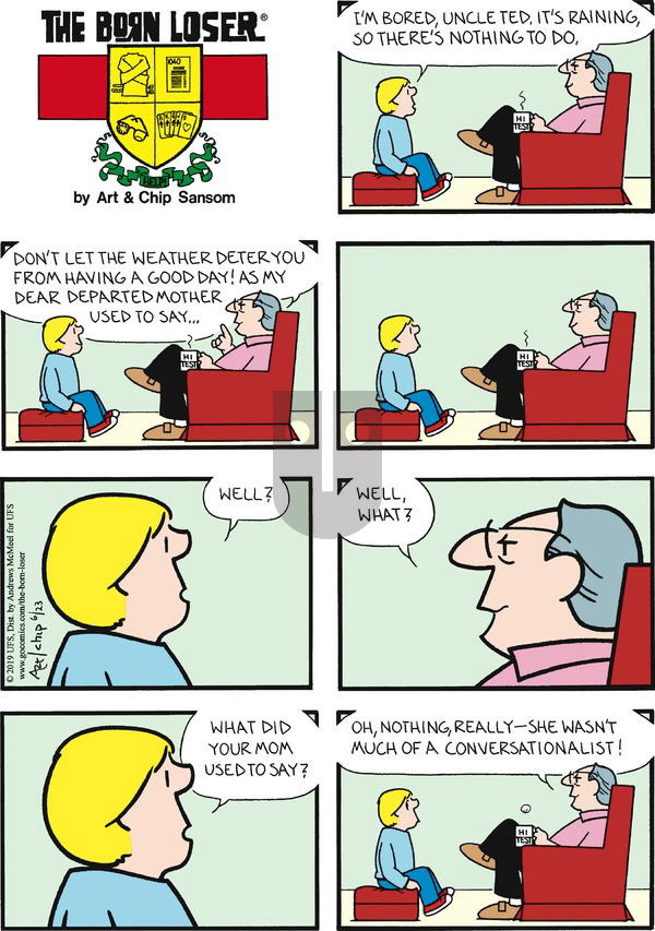 The Born Loser on Sunday June 23, 2019 Comic Strip