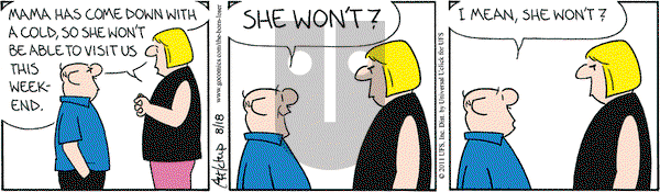 The Born Loser on Thursday August 18, 2011 Comic Strip