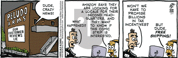 La Cucaracha on Thursday February 1, 2018 Comic Strip