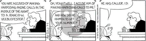 The Born Loser on Thursday July 3, 1997 Comic Strip